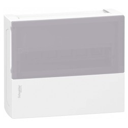 Шкаф навесной Schneider Electric Resi9 Mini Pragma 12 модулей с дымчатой дверью 2 шины N и PE 