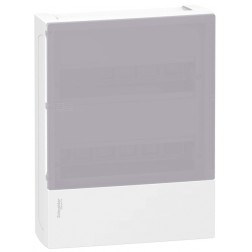 Шкаф навесной Schneider Electric Resi9 Mini Pragma 24 модуля (2x12) с дымчатой дверью 2 шины N и PE 