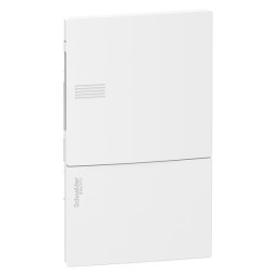 Щиток встраиваемый Schneider Electric Resi9 Mini Pragma 4 модуля с белой дверью 2 шины N и PE 