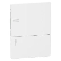 Щиток встраиваемый Schneider Electric Resi9 Mini Pragma 6 модулей с белой дверью 2 шины N и PE 