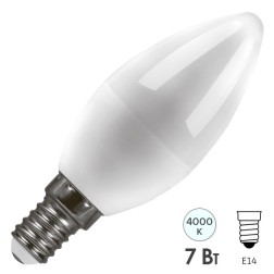 Лампа светодиодная свеча Feron LB-97 7W 4000K 230V E14 белый свет 