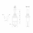 Тумблер 250V 3А (3c) ON-OFF-ON однополюсный  Micro  REXANT 