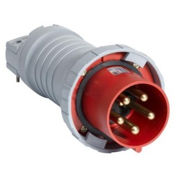 Вилка кабельная ABB 4125 P6W IP67 125A 3P+N+E 