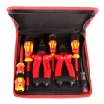 Набор изолированного инструмента до 1000В 7 предметов НИИ-09 КВТ  Набор изолированного инструмента до 1000В 7 предметов НИИ-09 КВТ