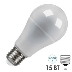 Лампа светодиодная Feron LB-94 A60 15W 4000K 230V E27 белый свет 