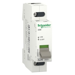 Выключатель нагрузки iSW Acti 9 Schneider Electric 1П 32A (модульный рубильник) 1 модуль 