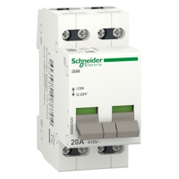 Выключатель нагрузки iSW Acti 9 Schneider Electric 4П 20A (модульный рубильник) 2 модуль 
