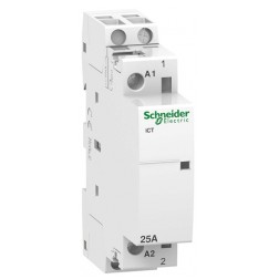 Модульный контактор iCT Acti 9 Schneider Electric 25A 1 полюс 1НО  230В/240В АС 50ГЦ 1 модуля 