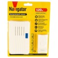 Звонок электрический Navigator 61 274 NDB-D-DC04-1V1-WH 10 мелодий питание от батареек 