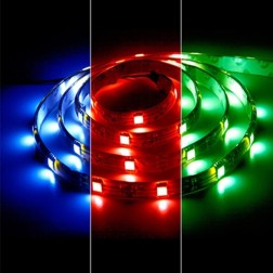 Светодиодная лента LS607 30SMD(5050) 7.2W/m 12V IP65 5000х10х3.8mm RGB 