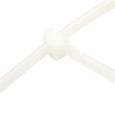 Хомут-стяжка кабельная нейлоновая 60 x2,5 мм, белая, (100 шт)  REXANT 