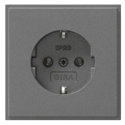 Розетка с/з IP20 Gira TX_44 Антрацит 