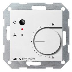 Гигростат электронный Gira System 55 белый матовый 