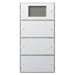 Сенсорный выключатель 3 Plus, 3-клавишный (1+2) Gira KNX/EIB F100 Белый глянцевый 