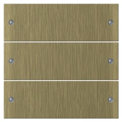 Набор клавиш 3-местный Gira KNX/EIB System 55 Бронза 