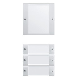 Комплект клавиш, 4 шт. (1+3) с полем для надписей Gira KNX/EIB System 55 + E22 Белый глянцевый 