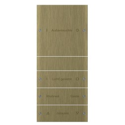 Набор клавиш 4-местный (1+3), с возможностью нанесения надписей Gira KNX/EIB System 55 Бронза 