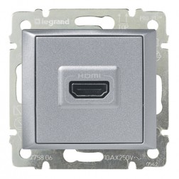 Розетка HDMI Legrand Valena алюминий 