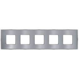 Рамка 5-ная Fede Belle Epoque Metal, bright chrome+bright chrome 