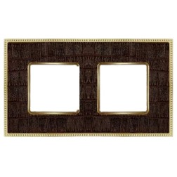 Рамка 2-ная Fede Belle Epoque Tapestry , alicocobrown-bright gold 