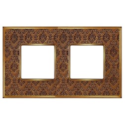 Рамка 2-ная Fede Belle Epoque Tapestry , decorbrass-bright gold 