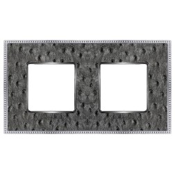 Рамка 2-ная Fede Belle Epoque Tapestry, alienasilverbright-chrome 