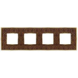 Рамка 4-ная Fede Belle Epoque Tapestry , decorbrass-bright gold 