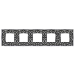 Рамка 5-ная Fede Belle Epoque Tapestry, decornoir-bright chrome 