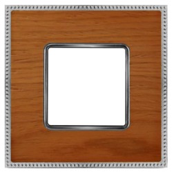 Рамка 1-ная Fede Belle Epoque Wood, cherry-bright chrome 