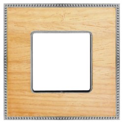 Рамка 1-ная Fede Belle Epoque Wood, oak-bright chrome 