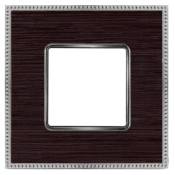 Рамка 1-ная Fede Belle Epoque Wood, wenge-bright chrome 