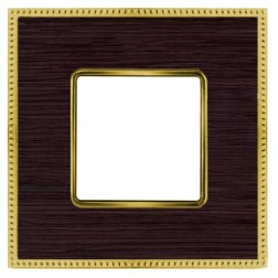 Рамка 1-ная Fede Belle Epoque Wood, wenge-bright gold 