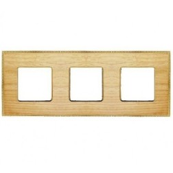 Рамка 3-ная Fede Belle Epoque Wood, oak-bright gold 
