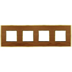 Рамка 4-ная Fede Belle Epoque Wood , cherry-bright gold 