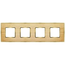 Рамка 4-ная Fede Belle Epoque Wood, oak-bright gold 