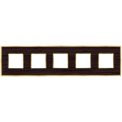 Рамка 5-ная Fede Belle Epoque Wood, wenge-bright gold 
