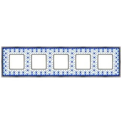 Рамка 5-ная Fede Belle Epoque Porcelain, blue lys-bright chrome 