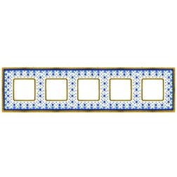 Рамка 5-ая Fede Belle Epoque Porcelain, blue lys-bright gold 