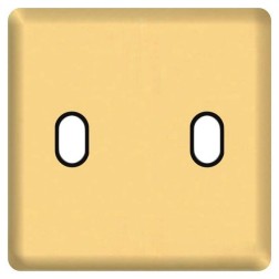 Накладка для 2-го тумблера Fede Real gold черный 