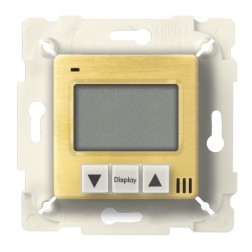 Терморегулятор цифровой 16A с LCD монитором комнатный Fede, Bright Patina/бежевый 