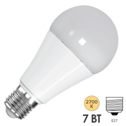 Лампа светодиодная FL-LED-A60 7W 2700K 670lm 220V E27 теплый свет 