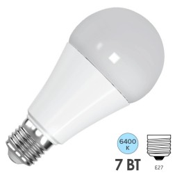 Лампа светодиодная FL-LED-A60 7W 6400K 670lm 220V E27 холодный свет 