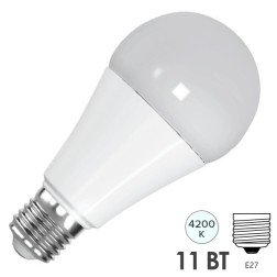 Лампа светодиодная FL-LED-A60 11W 4200К 1060lm 220V E27 белый свет 