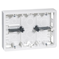Коробка для накладного монтажа Legrand Mosaic 2х6/8 или 2х3х2 модуля высота 50мм 