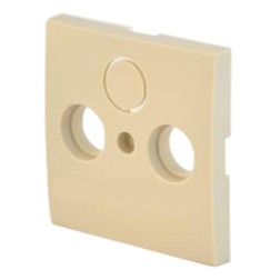 Накладка розетки TV+FM+SAT 2(3)  Экопласт LK60, бежевый 