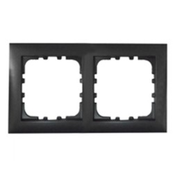 Рамка 2-постовая Экопласт LK60, черный бархат 