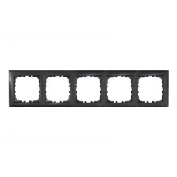 Рамка 5-постовая Экопласт LK60, черный бархат 