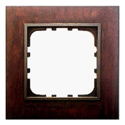 Рамка 1-постовая Экопласт LK60 из натурального темного дерева (венге) LK60  Рамка 1-постовая Экопласт LK60 из натурального темного дерева (венге) LK60