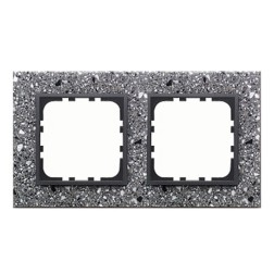 Рамка 2-постовая Экопласт LK60 из декоративного камня (серый гранит) LK60  Рамка 2-постовая Экопласт LK60 из декоративного камня (серый гранит) LK60