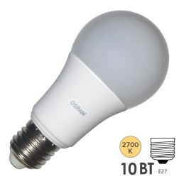 Лампа светодиодная Osram LED CLAS A FR 100 10W/827 240° 1060lm 220V E27 теплый свет 